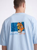 OVERSIZED TEE - Aqua Roar