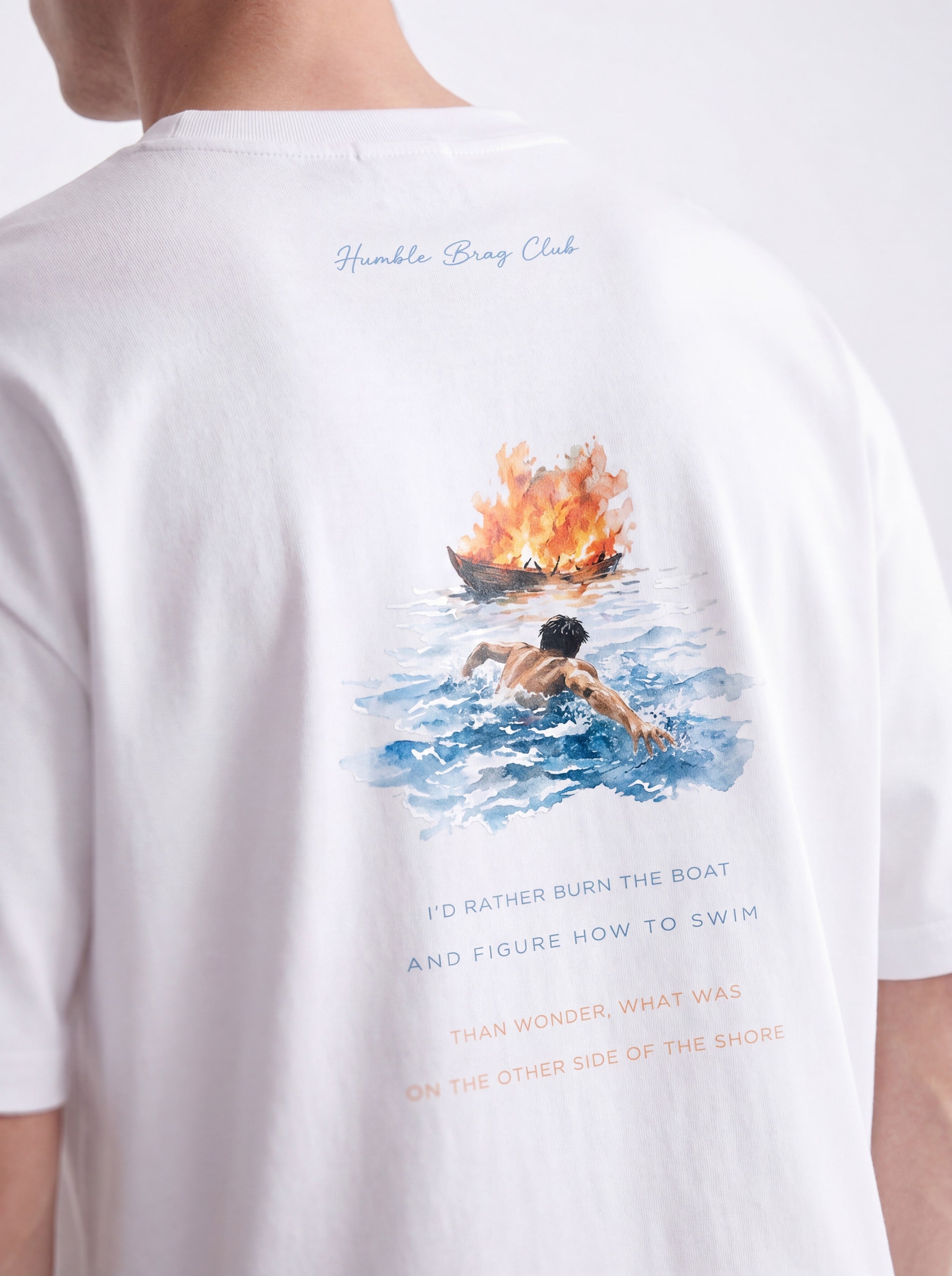 OVERSIZED TEE - Burn the boat