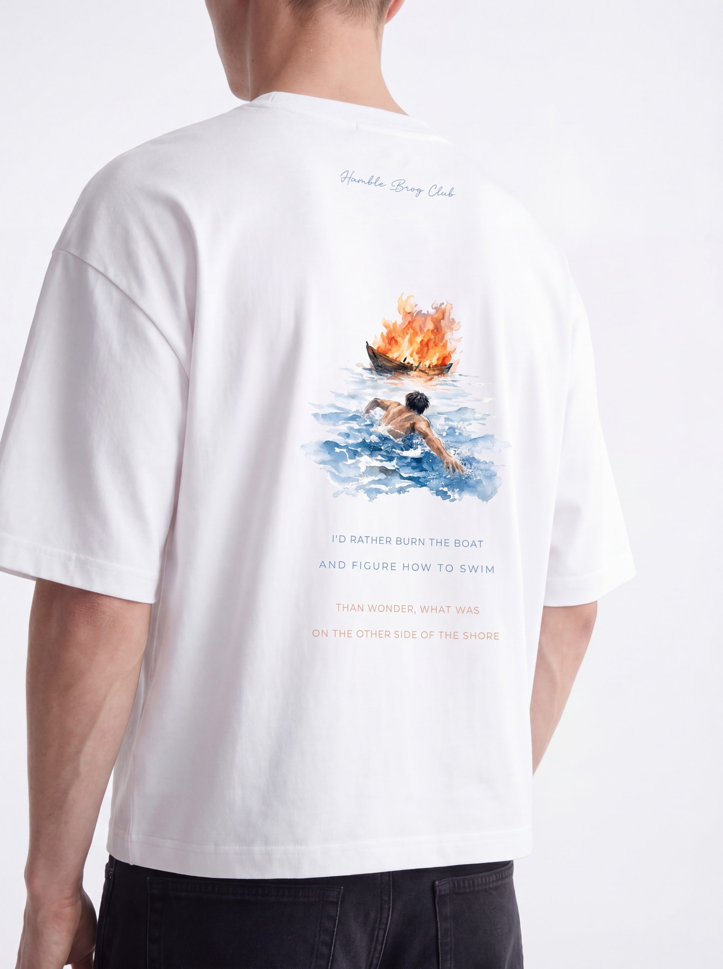 OVERSIZED TEE - Burn the boat