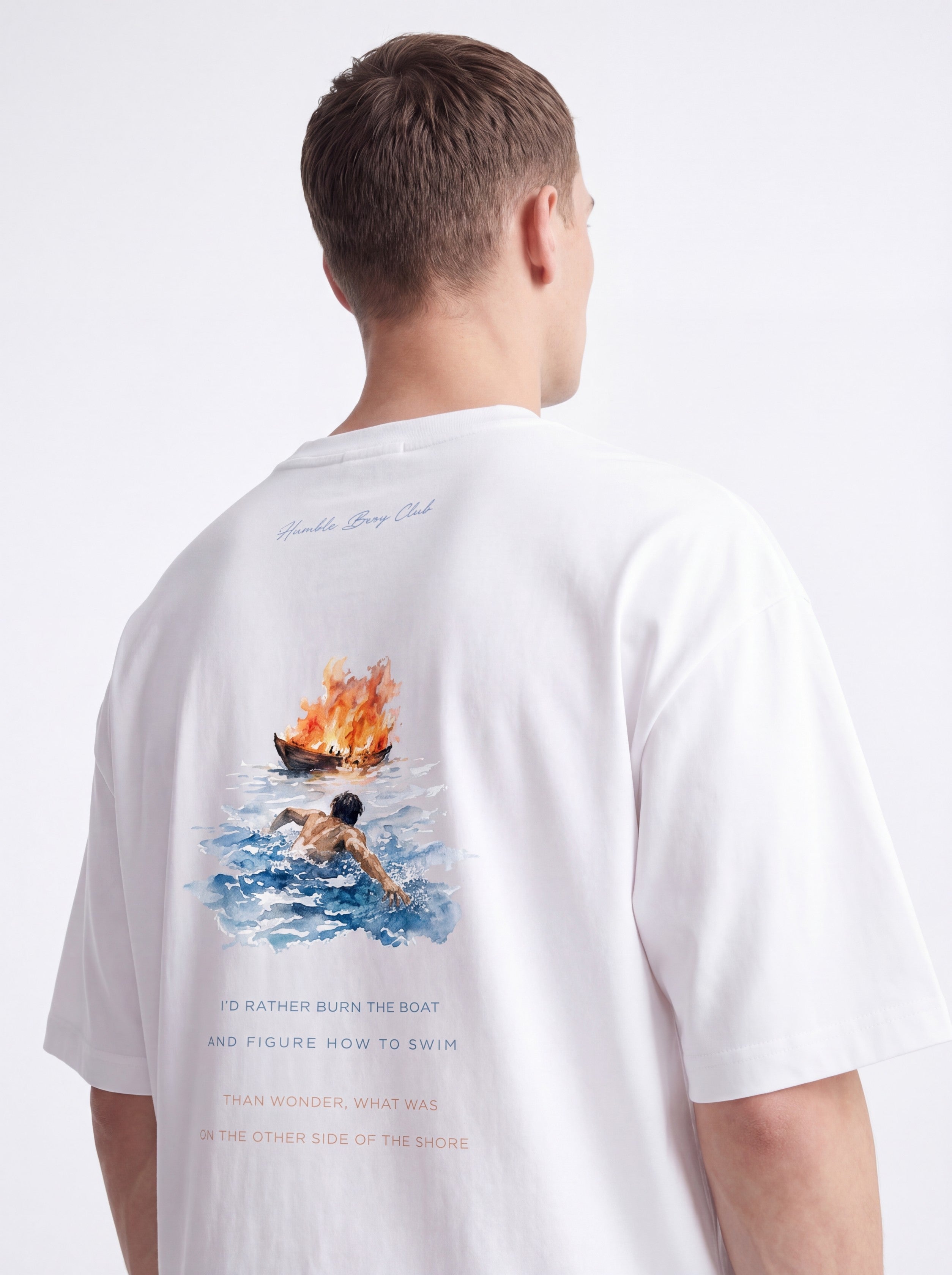 OVERSIZED TEE - Burn the boat