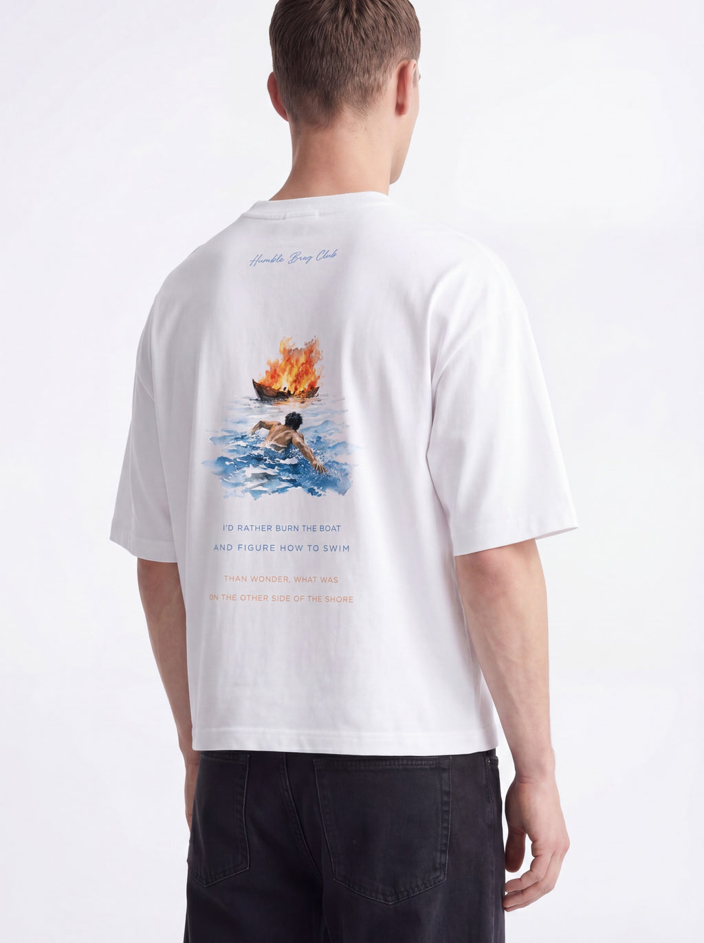 OVERSIZED TEE - Burn the boat