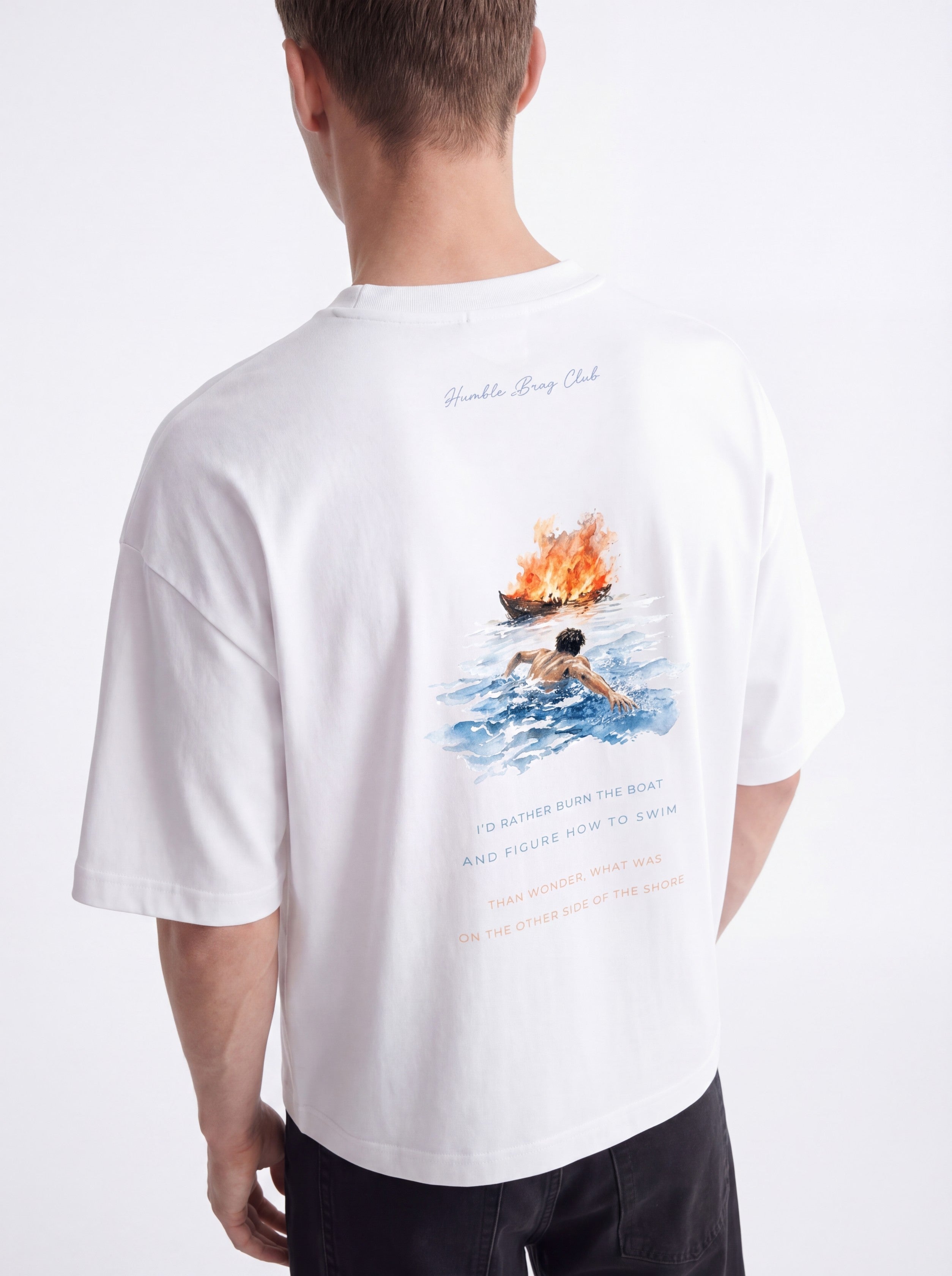 OVERSIZED TEE - Burn the boat