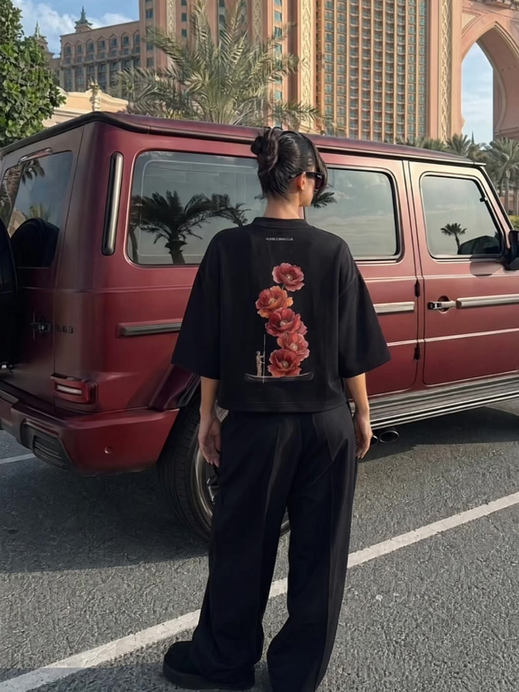Women's OVERSZIED TEE - Poppy Drift